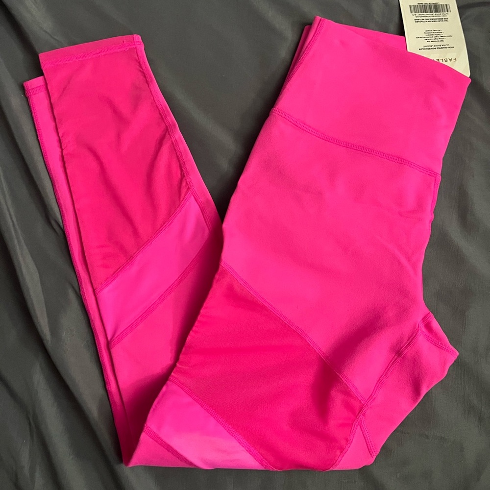 Fabletics hot pink 7/8 leggings